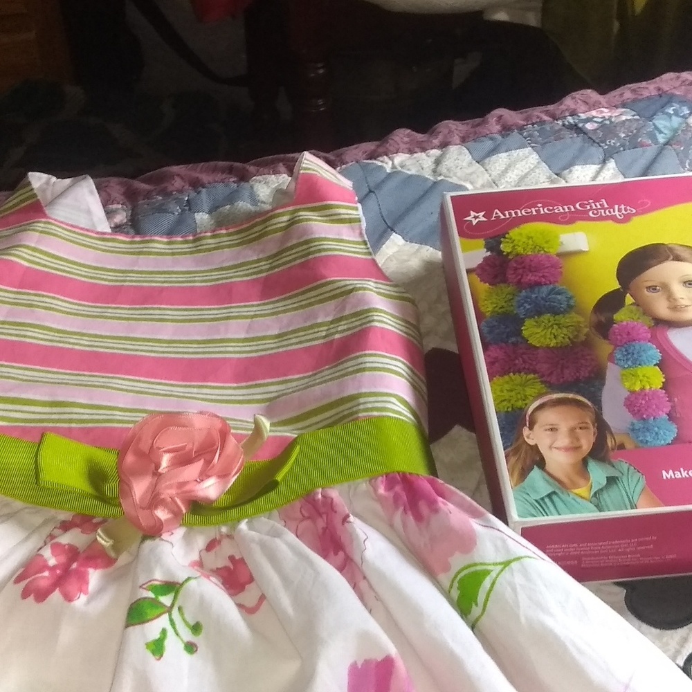 Dollie & me dress/ American Girl Pom-pom Crafts